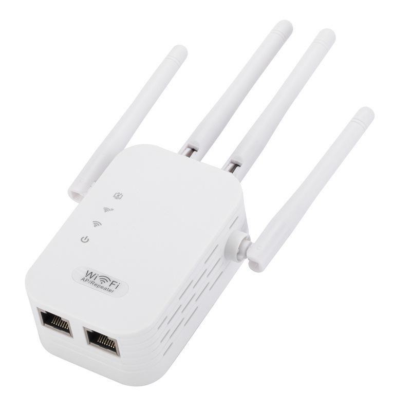 Dual-band 5G WiFi Repeater Signal Booster Amplifier - 1200M Range Extender 300M European Standard білий
Dual-band 5G WiFi Repeater Signal Booster Amplifier - 1200M Range Extender 300M European Standard білий