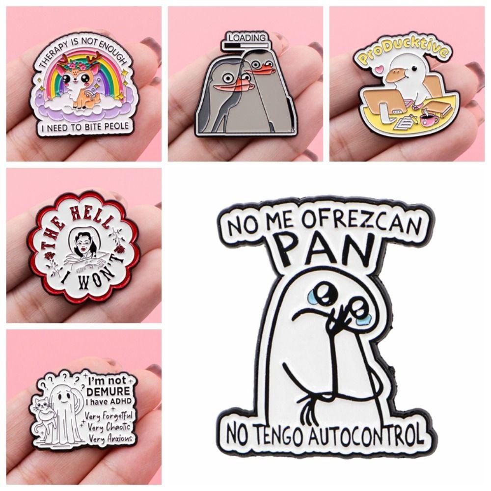 Cartoon Character Humorous Jewelry Interesting Badge Funny Spanish Quotes Brooches Friends Gifts 6
Cartoon Character Humorous Jewelry Interesting Badge Funny Spanish Quotes Brooches Friends Gifts 6