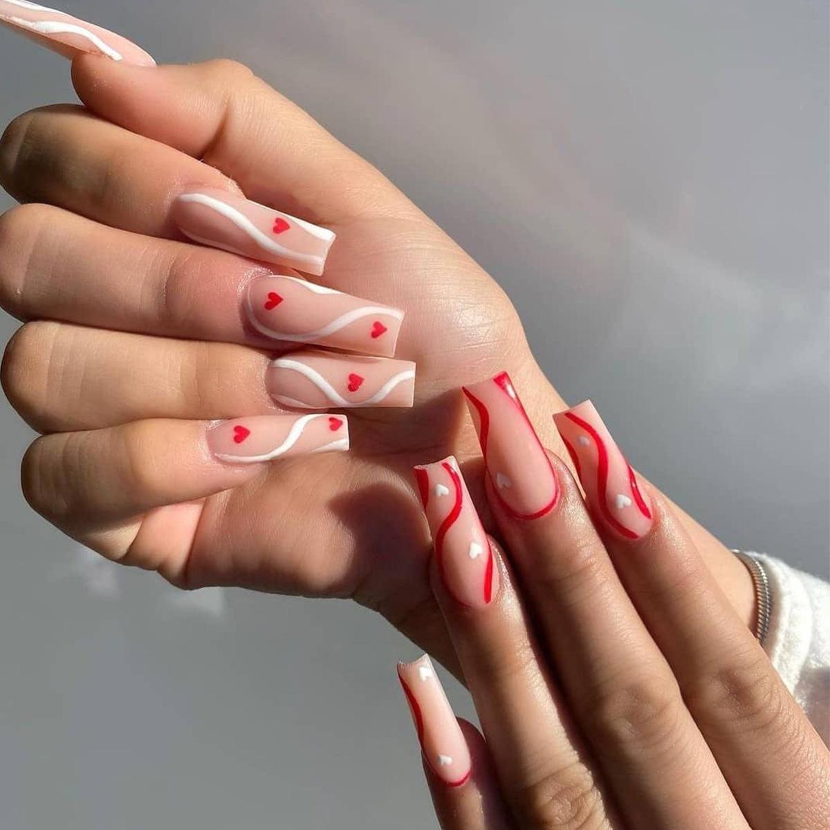 Pop Lines Long Ballet Wear Nail Art Finished Fake Nail Nail Art Patch Nail Patch Removable Nail Art
Pop Lines Long Ballet Wear Nail Art Finished Fake Nail Nail Art Patch Nail Patch Removable Nail Art