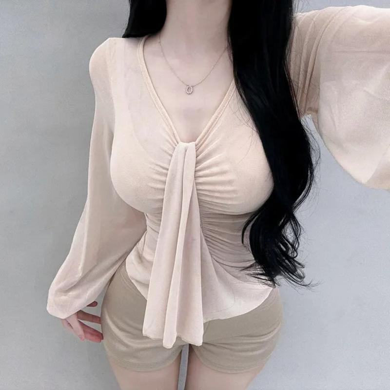 Korean Dongdaemun Mesh Puff Sleeve Long T-shirt for Women One Size абрикосовий
Korean Dongdaemun Mesh Puff Sleeve Long T-shirt for Women One Size абрикосовий