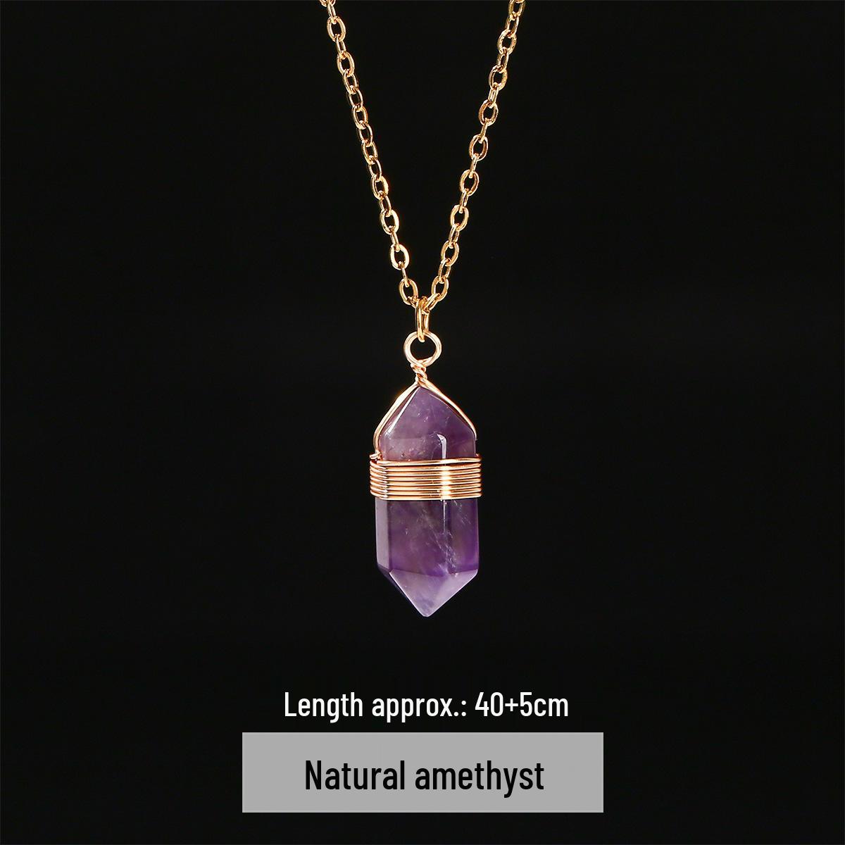 Jingde Jewelry Ожерелье из натурального камня, шестигранное с двумя остриями - Унисекс хрустальная цепочка на ключицу Necklace approx. 40+5cm long
Jingde Jewelry Ожерелье из натурального камня, шестигранное с двумя остриями - Унисекс хрустальная цепочка на ключицу Necklace approx. 40+5cm long