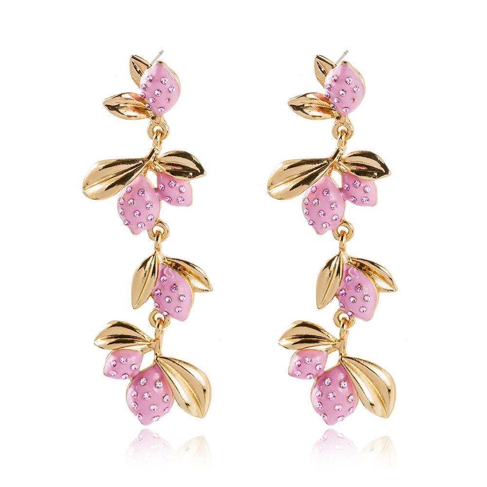 Alloy Fruit Statement Earrings Vibrant Colors For Womens Summer Fashion рожевий
Alloy Fruit Statement Earrings Vibrant Colors For Womens Summer Fashion рожевий