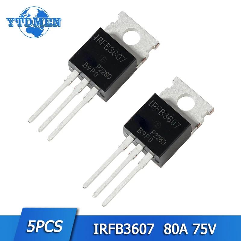 5 ШТ. Польовий транзистор IRFB3607 IRFB3607PBF MOSFET N-канальні транзистори 75 В 80 А TO-220 чорний
5 ШТ. Польовий транзистор IRFB3607 IRFB3607PBF MOSFET N-канальні транзистори 75 В 80 А TO-220 чорний