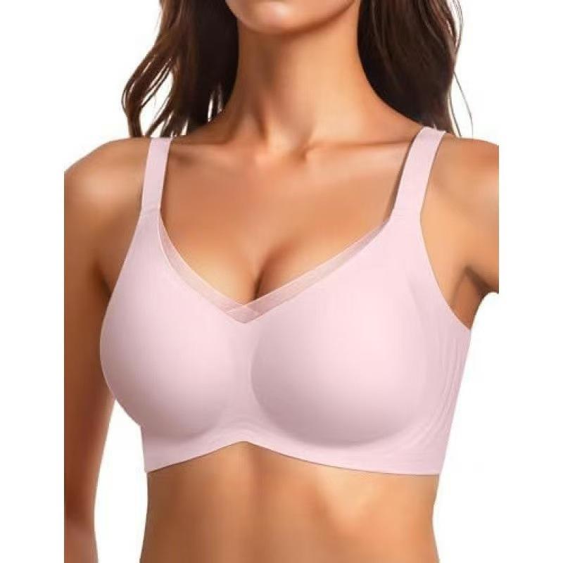 Seamless Plus Size Mesh Jelly Strip Bra with Side Support Large розовый
Seamless Plus Size Mesh Jelly Strip Bra with Side Support Large розовый
