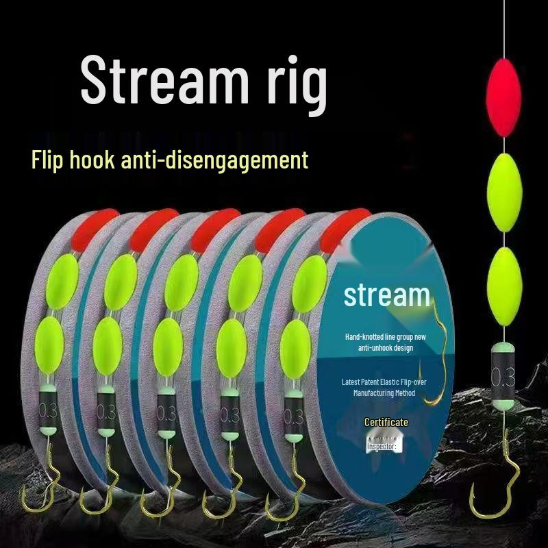 White Stripe Grouper Fishing Kit with Minnow, Mandarin Fish Hook, Three-Bead Float, and Gold Sleeve Flip Hook Line 0.8 + Hook 1
White Stripe Grouper Fishing Kit with Minnow, Mandarin Fish Hook, Three-Bead Float, and Gold Sleeve Flip Hook Line 0.8 + Hook 1
