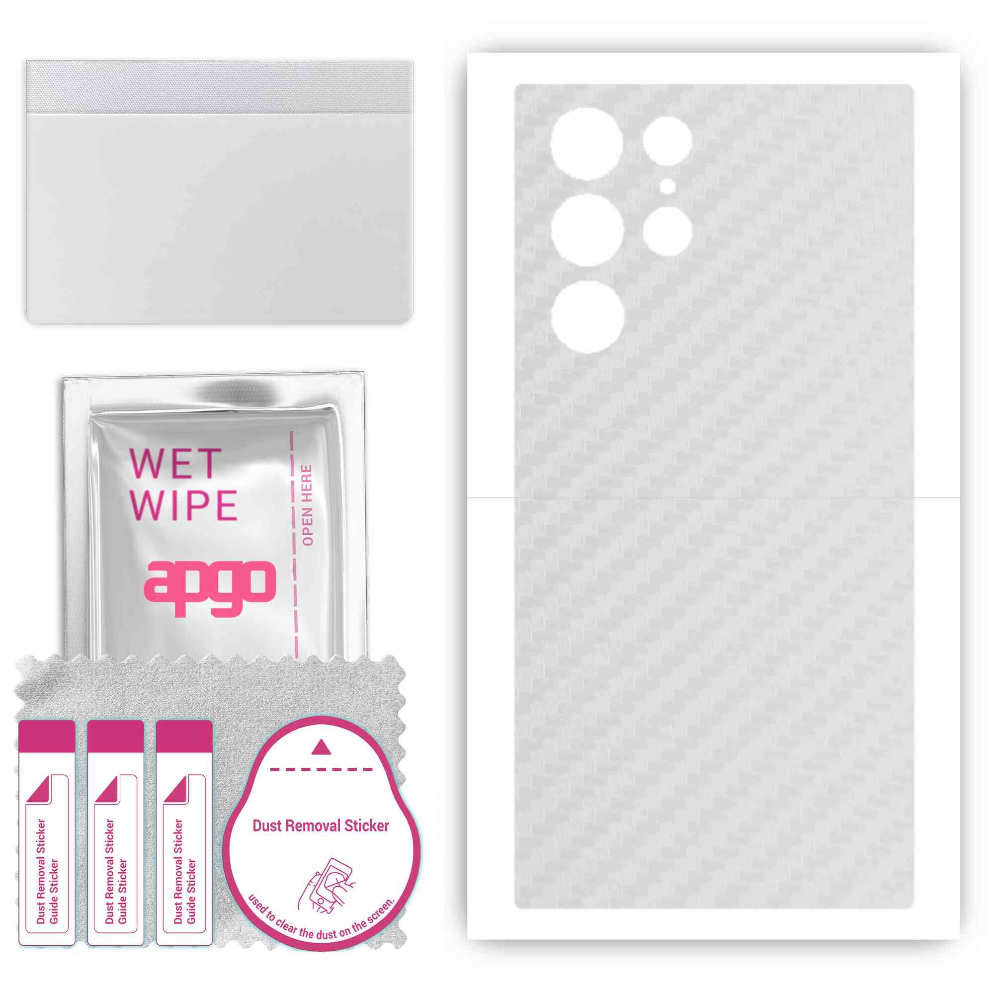 apgo Protective Skin Sticker for the back compatible with Samsung Galaxy S22 Ultra, Wrap Film, Foil, Vinyl - Pattern Transparent Carbon
apgo Protective Skin Sticker for the back compatible with Samsung Galaxy S22 Ultra, Wrap Film, Foil, Vinyl - Pattern Transparent Carbon