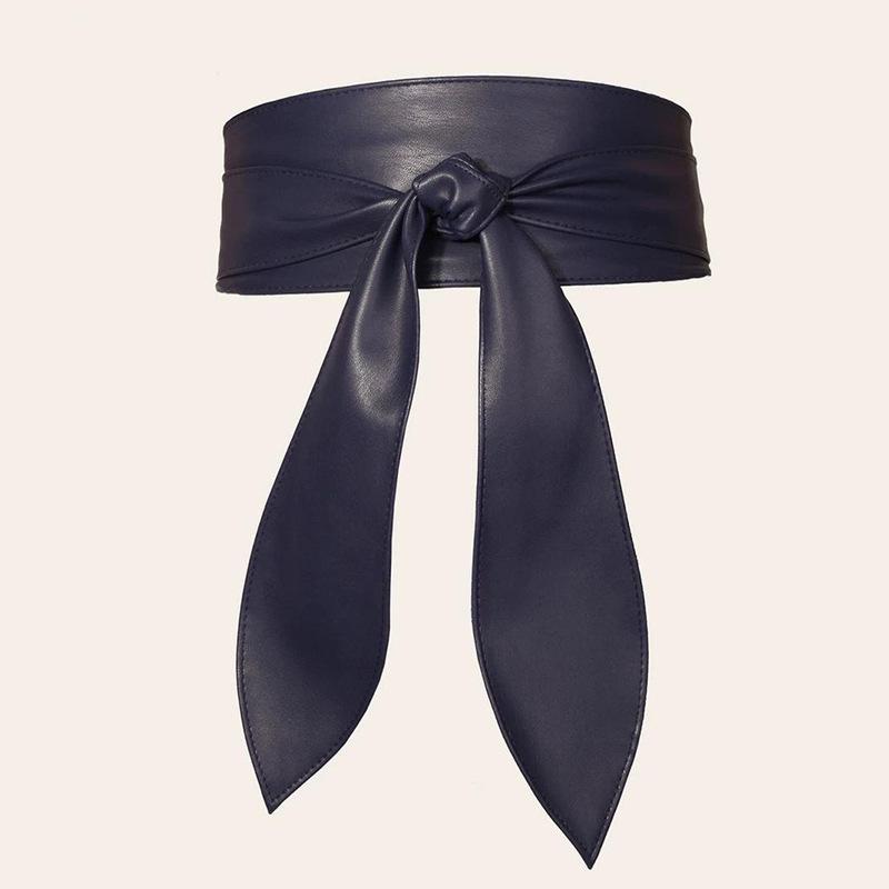 Wide Pu Belt Elegant Corset Waist Belt Cinch Belt Soft Bowknot Waistband For Fashion Coat Women 220cm темно-синього кольору
Wide Pu Belt Elegant Corset Waist Belt Cinch Belt Soft Bowknot Waistband For Fashion Coat Women 220cm темно-синього кольору
