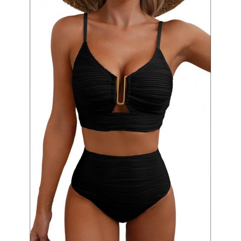 2025 European & American High-Waist Slimming Bikini with Metal Buckle M чорний
2025 European & American High-Waist Slimming Bikini with Metal Buckle M чорний