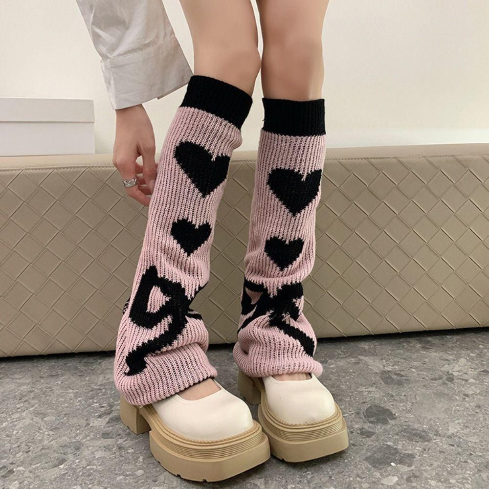 Heart Shape Knitted Leg Warmers Bowknot Asymmetric Socks Y2K Stocking Women Streetwear чёрный/белый
Heart Shape Knitted Leg Warmers Bowknot Asymmetric Socks Y2K Stocking Women Streetwear чёрный/белый