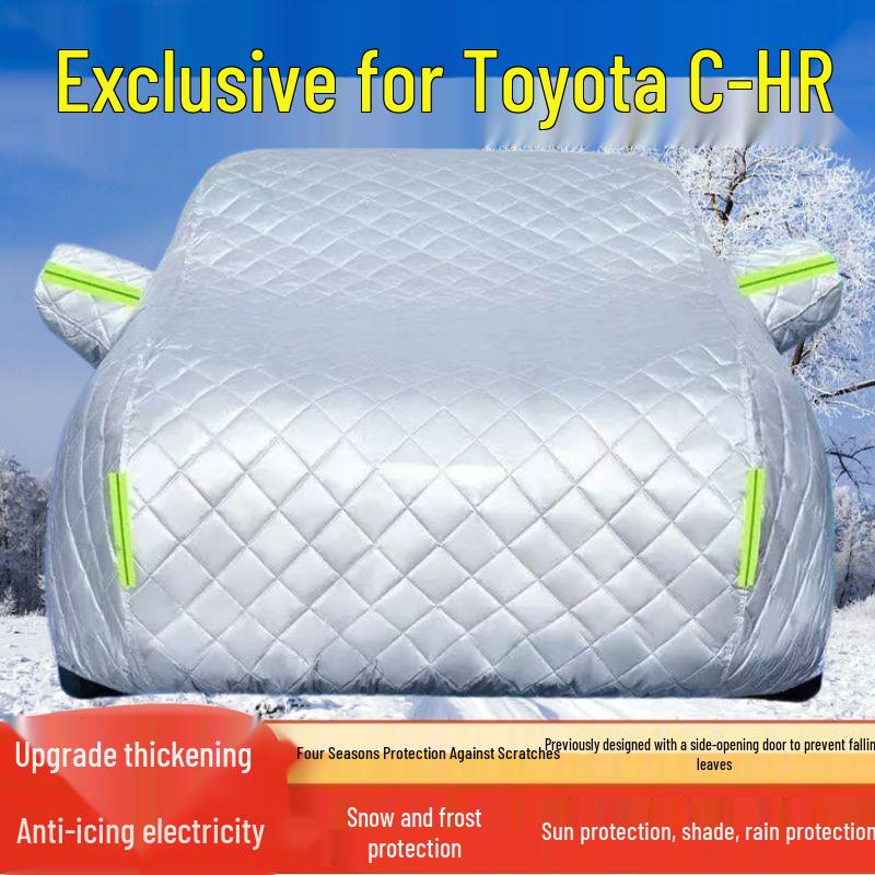 Toyota C-HR SUV Car Cover: Sun, Rain, Snow, Frost, Hail Protection with Thickened Heat Insulation Thick Hail Protection, All-Season
Toyota C-HR SUV Car Cover: Sun, Rain, Snow, Frost, Hail Protection with Thickened Heat Insulation Thick Hail Protection, All-Season