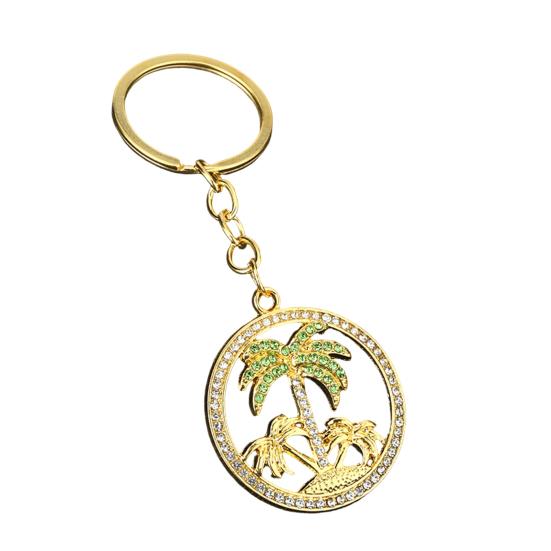 Coconut Tree Pendant Keychain with Rhinestone Summer Style Metal Key Ring Gift for Car Keys Purse Handbag Backpack золотистий
Coconut Tree Pendant Keychain with Rhinestone Summer Style Metal Key Ring Gift for Car Keys Purse Handbag Backpack золотистий