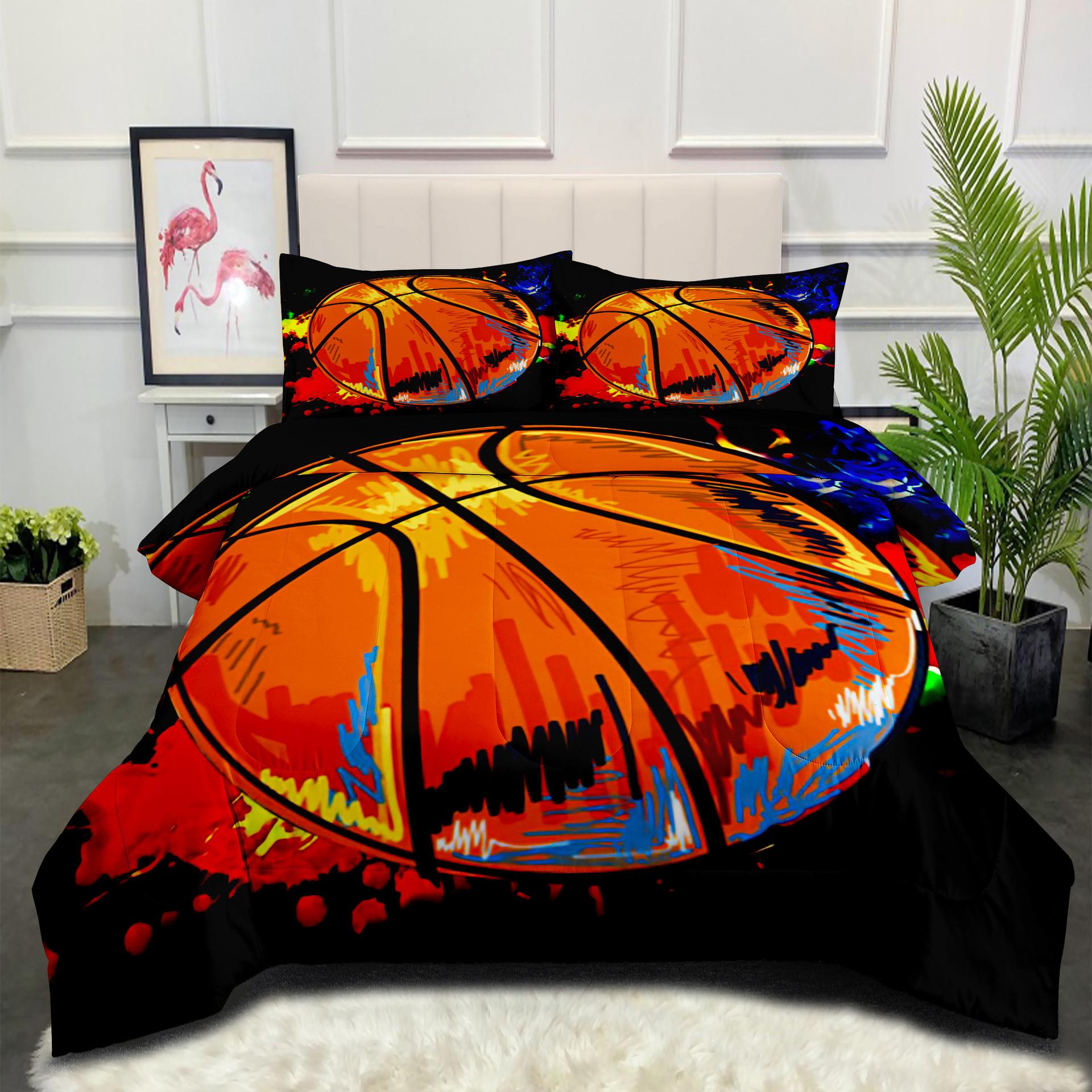 Digital Printing Feather Silk Cotton Quilt Sports Basketball Quilt Core Fat Quilt Home Textile Quilt Cover Three-piece Set 140*200cm
Digital Printing Feather Silk Cotton Quilt Sports Basketball Quilt Core Fat Quilt Home Textile Quilt Cover Three-piece Set 140*200cm