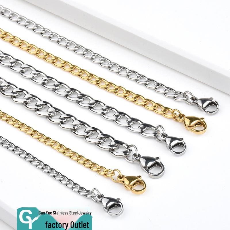 Панк Хип-Хоп Ожерелье из Нержавеющей Титановой Стали - Европейский и Американский Стиль, Тренд TikTok Gold Width 6.8mm, Length 20+5cm
Панк Хип-Хоп Ожерелье из Нержавеющей Титановой Стали - Европейский и Американский Стиль, Тренд TikTok Gold Width 6.8mm, Length 20+5cm