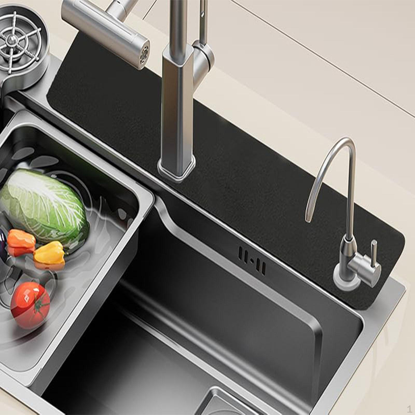 Kitchen Faucet Mat Countertop Protector Multipurpose Easy to Cut Non Slip Pad Sink Guard for Laundry
Kitchen Faucet Mat Countertop Protector Multipurpose Easy to Cut Non Slip Pad Sink Guard for Laundry