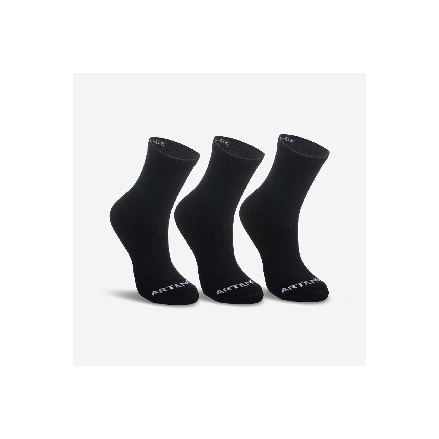 Теннисные носки – высокие – унисекс – 3 пары – черные – 100 рупий 35/38 чёрный 
Теннисные носки – высокие – унисекс – 3 пары – черные – 100 рупий 35/38 чёрный