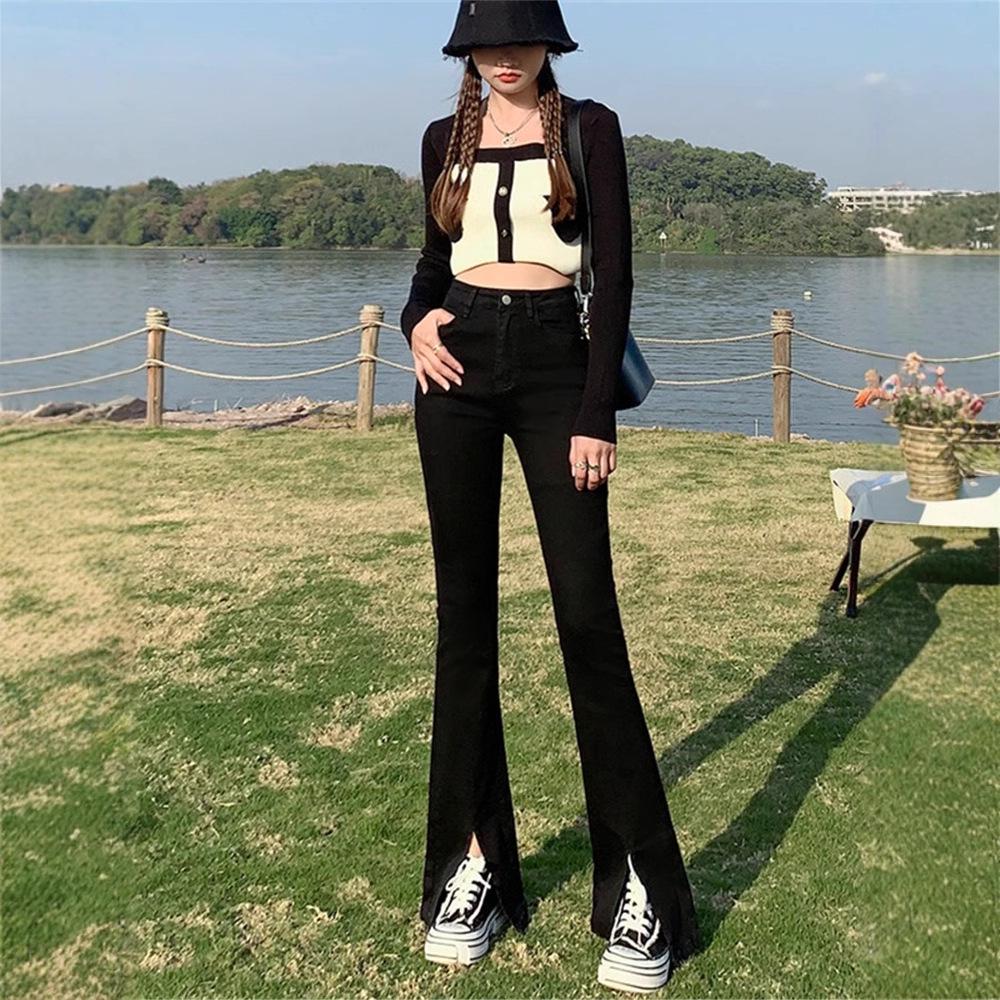 Summer 2024 Women s High-Waisted Slimming Micro-Flare Slit Jeans - Floor-Length Petite Design Extra Large
Summer 2024 Women s High-Waisted Slimming Micro-Flare Slit Jeans - Floor-Length Petite Design Extra Large