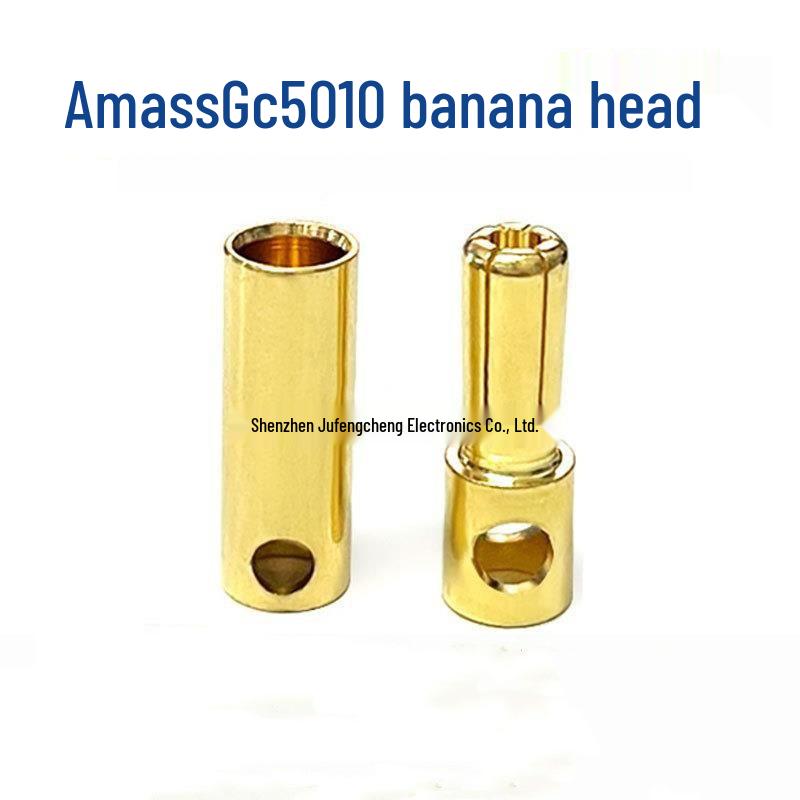 Amass Aimaishi GC5010 Unisex 5.0mm Banana Plug, 40A, 24K Gold Plated 5.0mm Cross Flower Male Plug
Amass Aimaishi GC5010 Unisex 5.0mm Banana Plug, 40A, 24K Gold Plated 5.0mm Cross Flower Male Plug