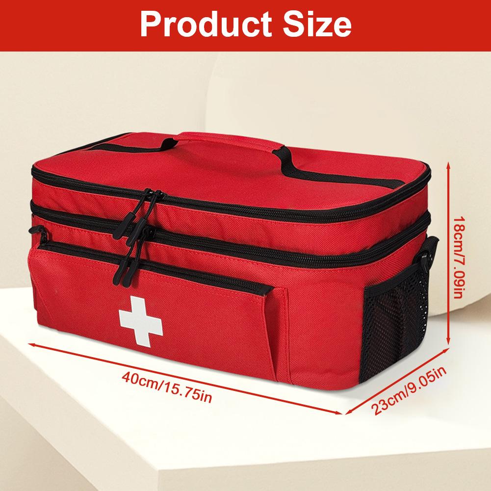 Lockable Zipper Travel Medicine Bag Waterproof Nylon Pill Bottle Organizer with Mesh/Pockets for Home Medical Supplies Storage червоний
Lockable Zipper Travel Medicine Bag Waterproof Nylon Pill Bottle Organizer with Mesh/Pockets for Home Medical Supplies Storage червоний