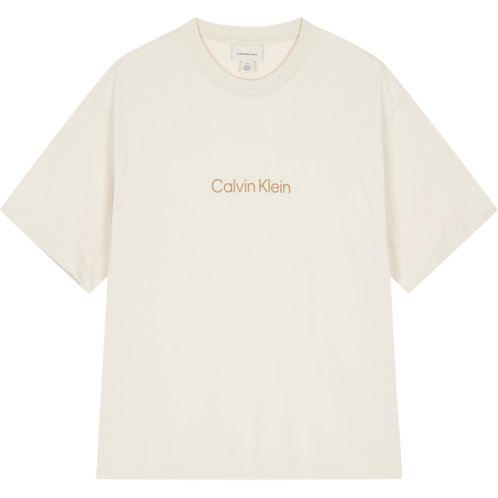 Calvin Klein Loose Fit Crew Neck Short Sleeve T-Shirt Unisex Tops Cream 40HM228-CKS S
Calvin Klein Loose Fit Crew Neck Short Sleeve T-Shirt Unisex Tops Cream 40HM228-CKS S