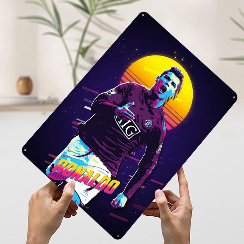 Ronaldo Metal Poster Customized Wall Art Retro Vintage Tinplate Signs for Man Cave Bedroom Decoration Room Decor Men Coffee Bar 7.9x11.8In(20x30cm)
Ronaldo Metal Poster Customized Wall Art Retro Vintage Tinplate Signs for Man Cave Bedroom Decoration Room Decor Men Coffee Bar 7.9x11.8In(20x30cm)