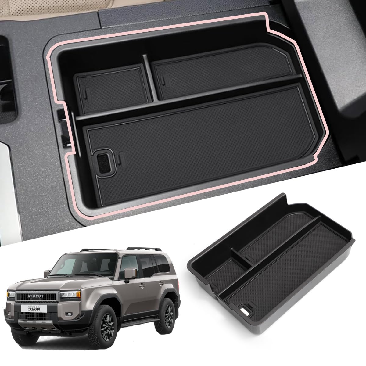 SOLAAY Новый Toyota Land Cruiser 250 Бокс-органайзер на консоль Аксессуары для Land Cruiser 250 Хранение мелких предметов Эксклюзивный консольный лоток Детали интерьера Ленд
SOLAAY Новый Toyota Land Cruiser 250 Бокс-органайзер на консоль Аксессуары для Land Cruiser 250 Хранение мелких предметов Эксклюзивный консольный лоток Детали интерьера Ленд