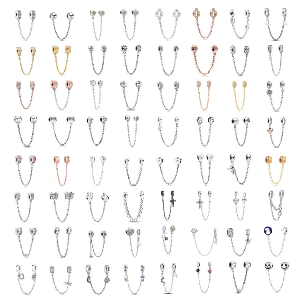 New 925 Sterling Silver Plated Buttefly Daisy Safety Chain Bead Suitable For Ladies Original DIY Bracelet Gift Jewelry Charm
New 925 Sterling Silver Plated Buttefly Daisy Safety Chain Bead Suitable For Ladies Original DIY Bracelet Gift Jewelry Charm