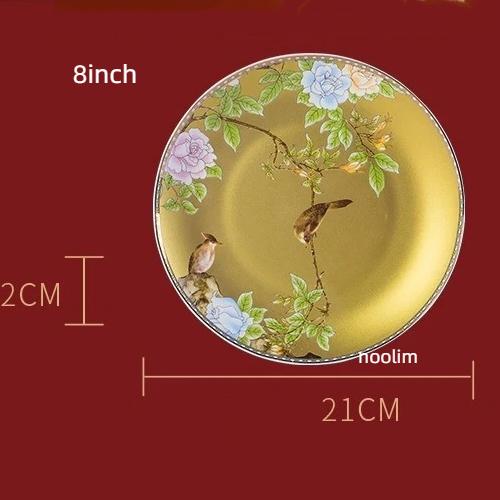 Набор столовой посуды из костяного фарфора Цзиндэчжэнь – Чаши и тарелки в китайском стиле, термостойкие, для домашнего использования 8inch A
Набор столовой посуды из костяного фарфора Цзиндэчжэнь – Чаши и тарелки в китайском стиле, термостойкие, для домашнего использования 8inch A