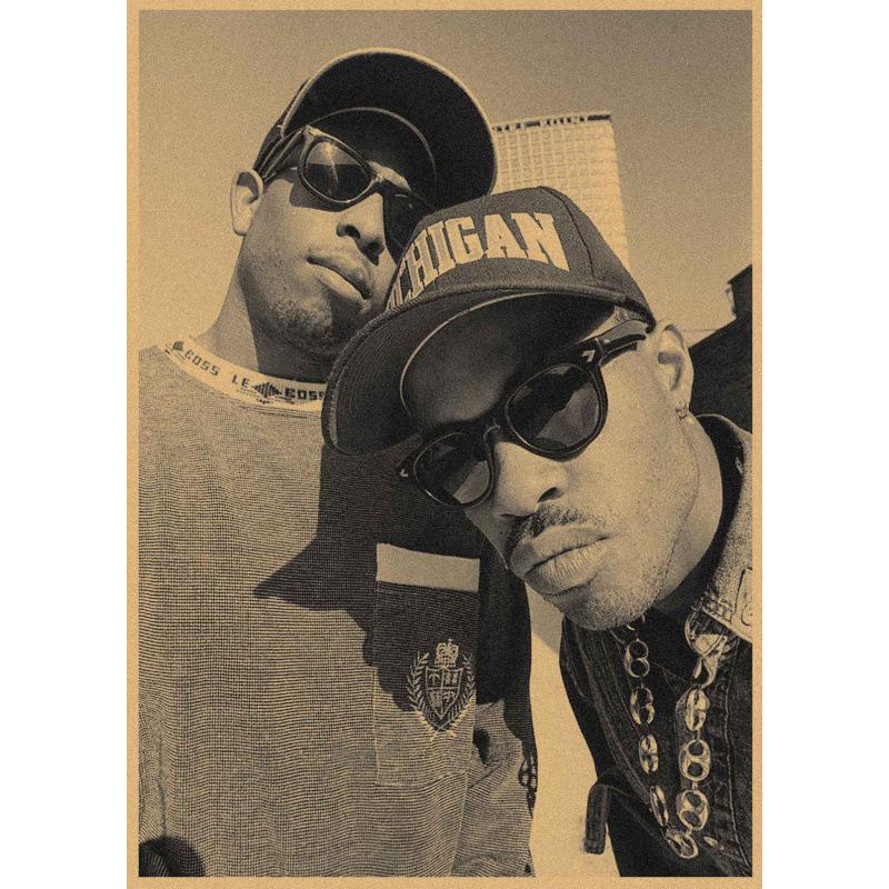 Retro Rap Hip-Hop Group Kraft Paper Poster for Bar and Cafe Wall Decor White card paper (non-adhesive) 30*42 cm
Retro Rap Hip-Hop Group Kraft Paper Poster for Bar and Cafe Wall Decor White card paper (non-adhesive) 30*42 cm