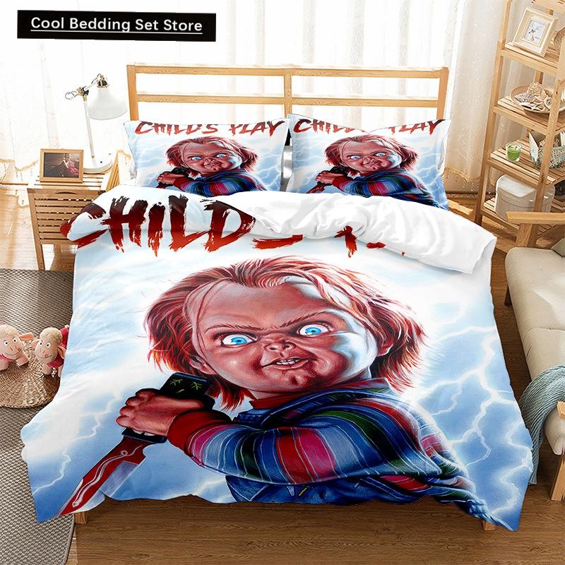 Horrible Movie Child s Play Duvet Cover Set America Bedspread Single King Queen Full Size Soft Polyester Bedding Set Adult Teens EU single(135x200cm)
Horrible Movie Child s Play Duvet Cover Set America Bedspread Single King Queen Full Size Soft Polyester Bedding Set Adult Teens EU single(135x200cm)