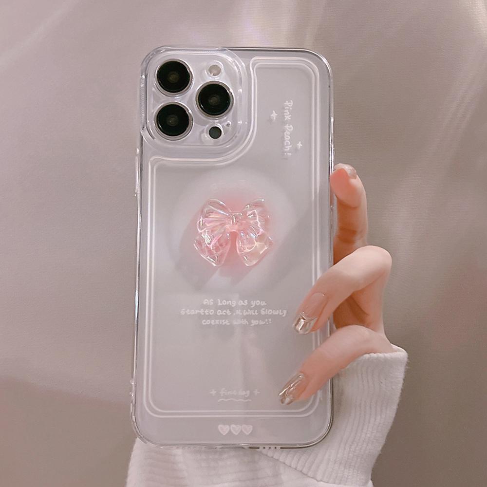 Transparent Phone Case for iPhone 14 Pro,Soft TPU Cover with Crystal Bowknot Decor A
Transparent Phone Case for iPhone 14 Pro,Soft TPU Cover with Crystal Bowknot Decor A