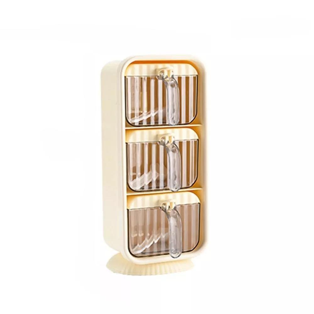 Пластиковая коробка для приправ, настенная коробка для специй, пылезащитная коробка для хранения дома бежевый
Пластиковая коробка для приправ, настенная коробка для специй, пылезащитная коробка для хранения дома бежевый