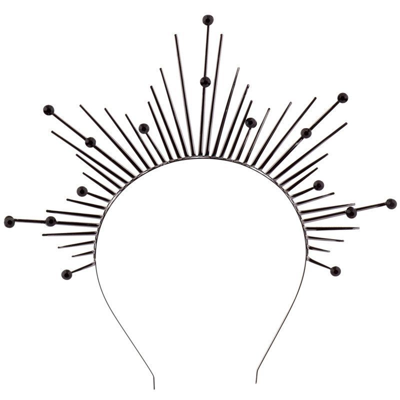 Fashion Virgin Halo Headband Crown Headdress Goddess Fashion Runway Headband Halloween Dress up Hair Accessories 24-72311 Black
Fashion Virgin Halo Headband Crown Headdress Goddess Fashion Runway Headband Halloween Dress up Hair Accessories 24-72311 Black