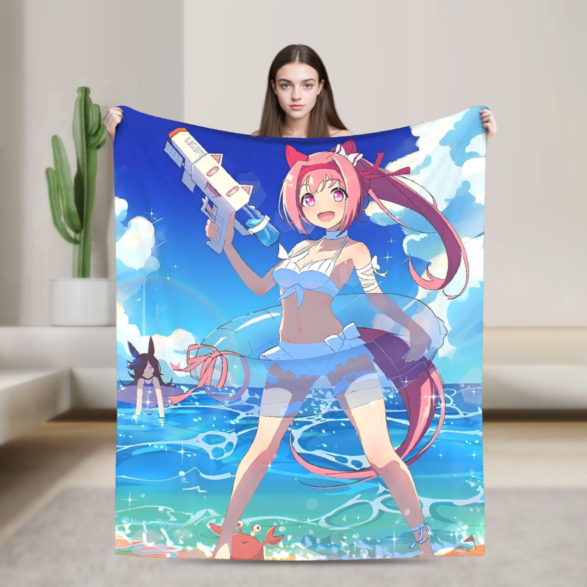 Uma Musume Haru Urara Silhouette Flannel Blanket Soft Throw Blanket for Outdoor Picnic Fluffy Bedspread Sofa Bed Cover 130x150cm
Uma Musume Haru Urara Silhouette Flannel Blanket Soft Throw Blanket for Outdoor Picnic Fluffy Bedspread Sofa Bed Cover 130x150cm