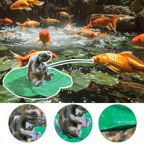 Yousheng Fishing Turtle Statue Resin Angler Turtle on Lotus Leaf Ornament Floating Animal Sculpture for Fish Tank Aquarium Pond Tortoise
Yousheng Fishing Turtle Statue Resin Angler Turtle on Lotus Leaf Ornament Floating Animal Sculpture for Fish Tank Aquarium Pond Tortoise