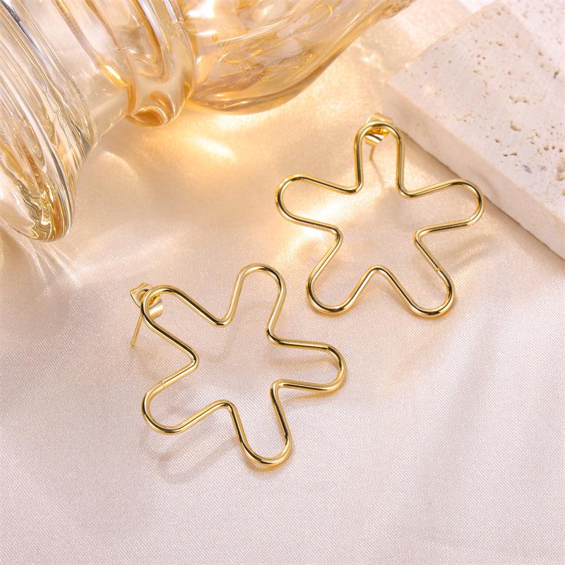 European & American Minimalist Stainless Steel Pentagram Dangle Earrings - Non-fading, Versatile Jewelry for Women
European & American Minimalist Stainless Steel Pentagram Dangle Earrings - Non-fading, Versatile Jewelry for Women