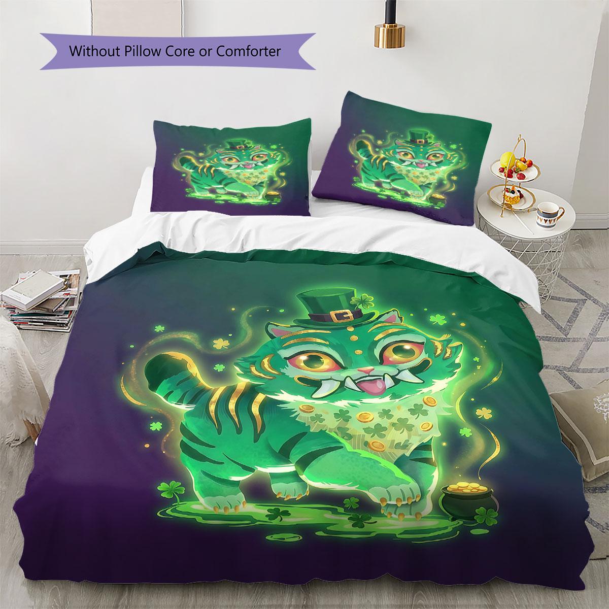 Derpy Tiger Pattern Bedding Quilt Set Quilt Cover Pillowcase Home Decoration Birthday Gift (1 * duvet cover + 2 * pillowcase, without core) 135x200cm
Derpy Tiger Pattern Bedding Quilt Set Quilt Cover Pillowcase Home Decoration Birthday Gift (1 * duvet cover + 2 * pillowcase, without core) 135x200cm