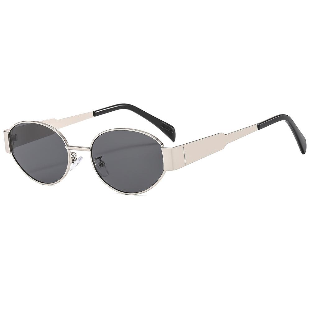 Женские очки с защитой от солнца, защита от ультрафиолета, модные индивидуальные ретро хип-хоп пригородные солнцезащитные очки для вождения и путешествий, пляжные овальные солнцезащитные очки