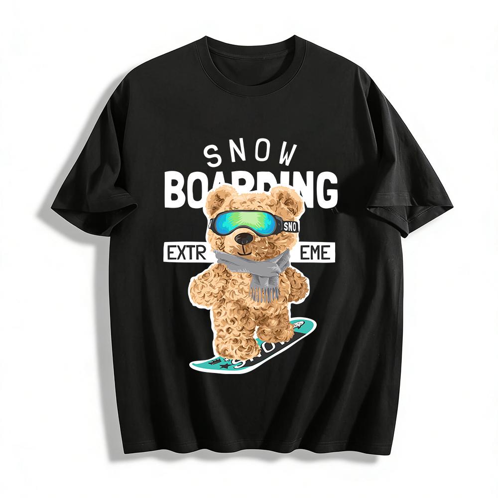 Cool Ski Bear Print Casual Top For Men Women Teens Pure cotton T-shirt XXS
Cool Ski Bear Print Casual Top For Men Women Teens Pure cotton T-shirt XXS