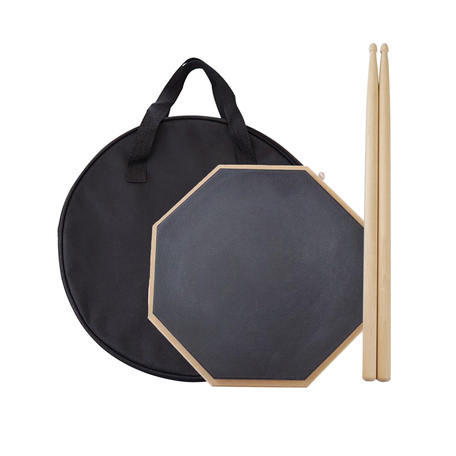 Practice Drum Pad 12 Inches Drum Practice Pads with Storage Bag and Maple Drum Sticks for Beginners Percussion-Learners чорний
Practice Drum Pad 12 Inches Drum Practice Pads with Storage Bag and Maple Drum Sticks for Beginners Percussion-Learners чорний
