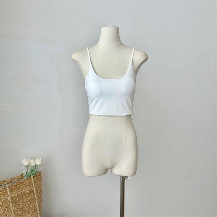 New Summer Comfortable Suspender Vest Women s s Clothing with Chest Pad Inner Wear and Versatile Sleeveless Base Shirt B Practical Use One Size
New Summer Comfortable Suspender Vest Women s s Clothing with Chest Pad Inner Wear and Versatile Sleeveless Base Shirt B Practical Use One Size