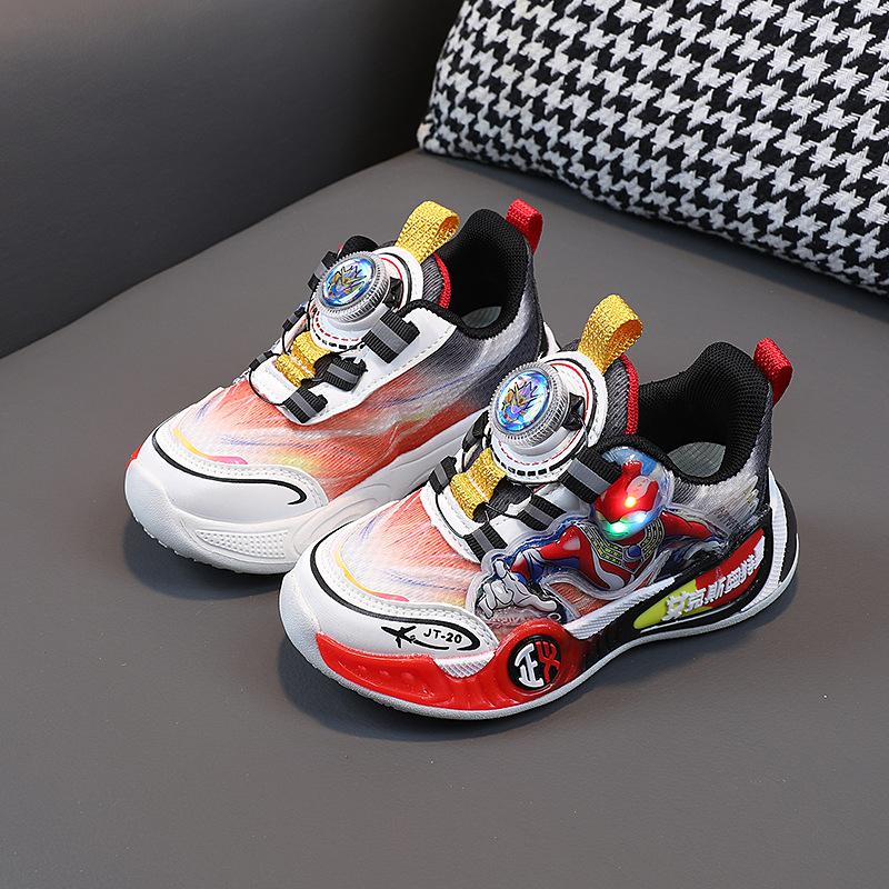 Rotating buckle boys lightweight sports shoes with lights, children s running shoes, new spring and autumn mesh breathable basketball shoes 23-27Code【One Hand5Doub
Rotating buckle boys lightweight sports shoes with lights, children s running shoes, new spring and autumn mesh breathable basketball shoes 23-27Code【One Hand5Doub