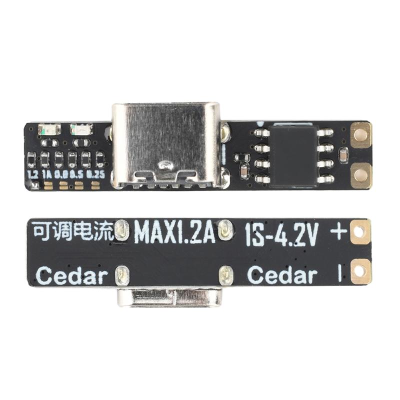 DC 3.7V Ultra-Narrow and Ultra-Small Charging Module Li-ion Battery Charging Board 1A 4.2V Charger Module Type-C Interface
DC 3.7V Ultra-Narrow and Ultra-Small Charging Module Li-ion Battery Charging Board 1A 4.2V Charger Module Type-C Interface