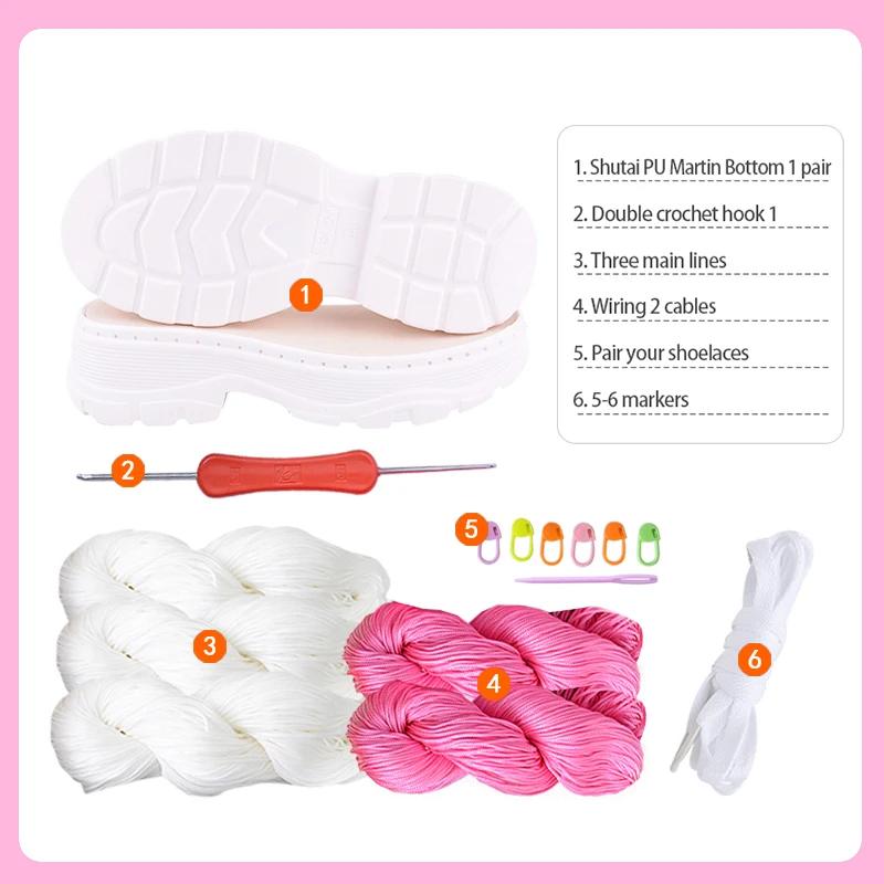 1 Set Hand Crochet Shoe Sole+ Hollow Thread, Soft Rubber Insole Hand-knitted for Shoes, Sandals, Needles Knitting DIY Material 3XL
1 Set Hand Crochet Shoe Sole+ Hollow Thread, Soft Rubber Insole Hand-knitted for Shoes, Sandals, Needles Knitting DIY Material 3XL