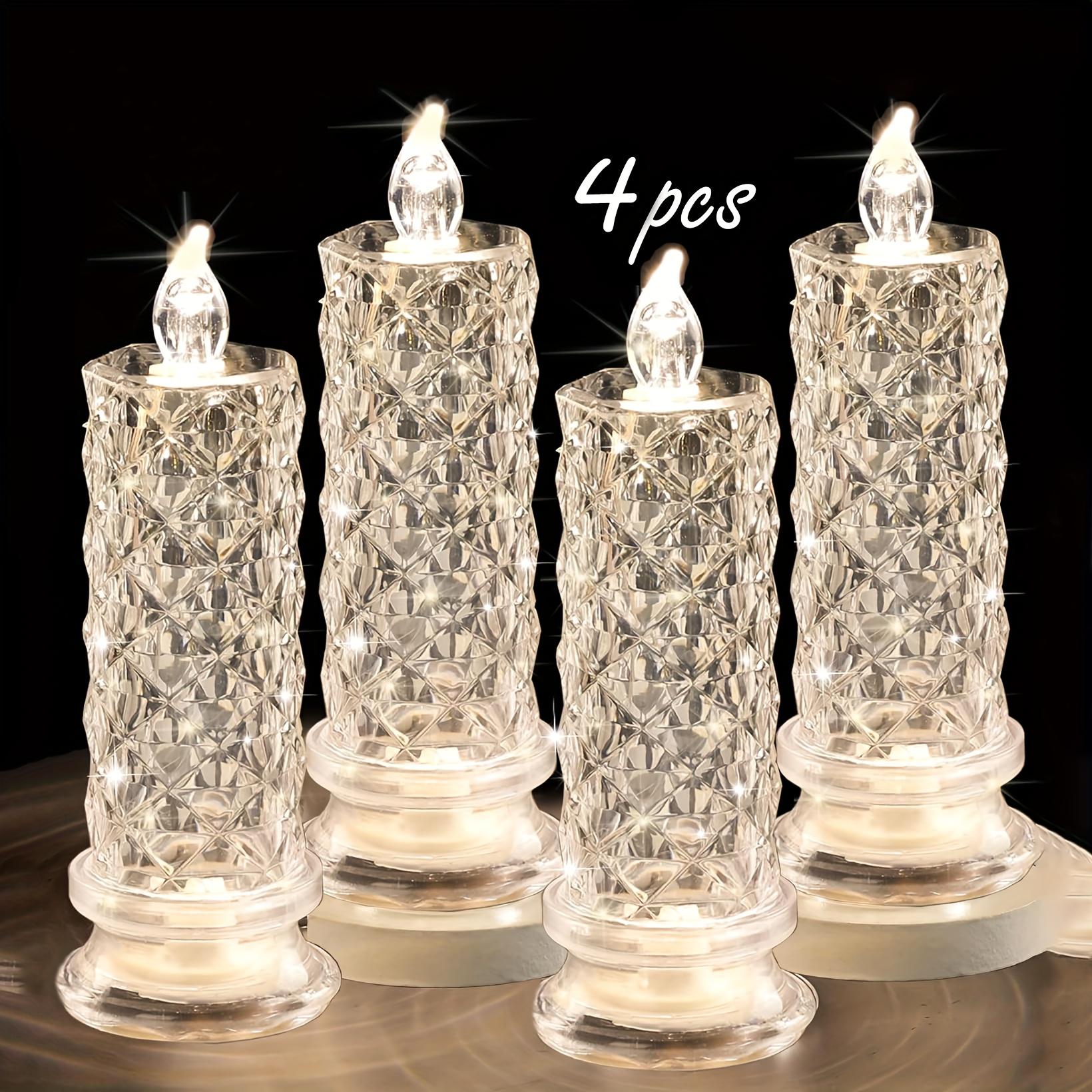 4PCS LED Flameless Candles Rose Crystal LED Candle Light for Valentine s Day Bedroom Wedding Christmas Home Decorations Crafts
4PCS LED Flameless Candles Rose Crystal LED Candle Light for Valentine s Day Bedroom Wedding Christmas Home Decorations Crafts
