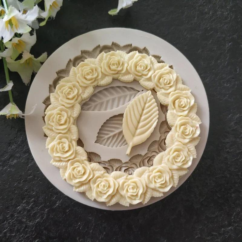 Rosette Leaves Silicone Mold Resin Cake Diy Chocolate Picture Frame Sugar Baking Moulds Molding Decoration Tools
Rosette Leaves Silicone Mold Resin Cake Diy Chocolate Picture Frame Sugar Baking Moulds Molding Decoration Tools