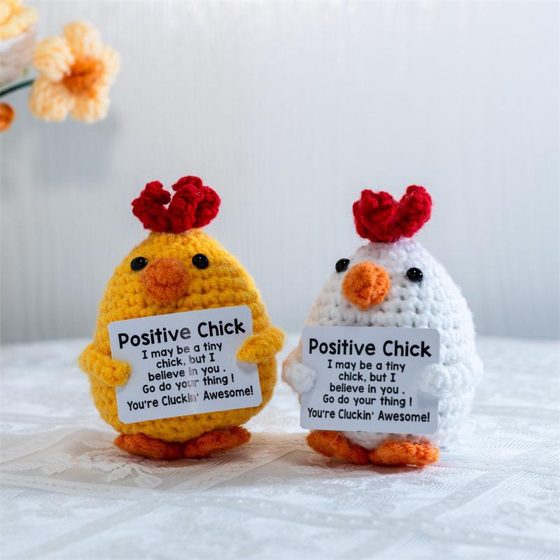 Crochet Positive Chicken Doll With Emotional Card Handmade Wool Knitted Chick Ornament For Teens Easter Egg Fillers Gifts белый
Crochet Positive Chicken Doll With Emotional Card Handmade Wool Knitted Chick Ornament For Teens Easter Egg Fillers Gifts белый