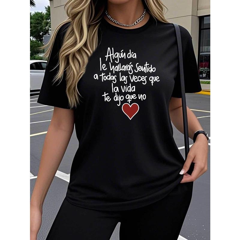 Single-piece Women s Short-Sleeve T-Shirt, Even If Life Rejects You Again and Again, Keep Smiling Spanish Design, 4XL чорний
Single-piece Women s Short-Sleeve T-Shirt, Even If Life Rejects You Again and Again, Keep Smiling Spanish Design, 4XL чорний