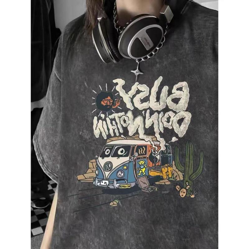 Unisex Distressed Washed Hiphop Short Sleeve T-Shirt – Hong Kong Style, Versatile, Loose-Fit, High-End Summer Top XL
Unisex Distressed Washed Hiphop Short Sleeve T-Shirt – Hong Kong Style, Versatile, Loose-Fit, High-End Summer Top XL