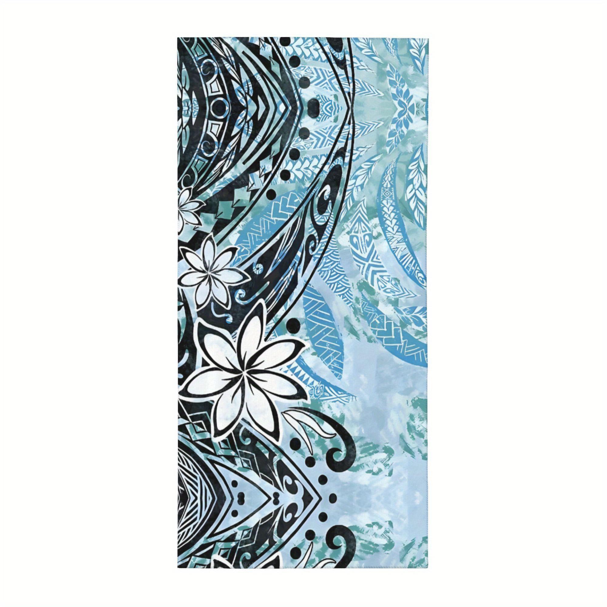 Polynesian Tribal Plumeria Beach Towel Patterned Sunscreen And Windproof Suitable For Swimming Pool Camping Travel Blanket W40*H60(CM)
Polynesian Tribal Plumeria Beach Towel Patterned Sunscreen And Windproof Suitable For Swimming Pool Camping Travel Blanket W40*H60(CM)