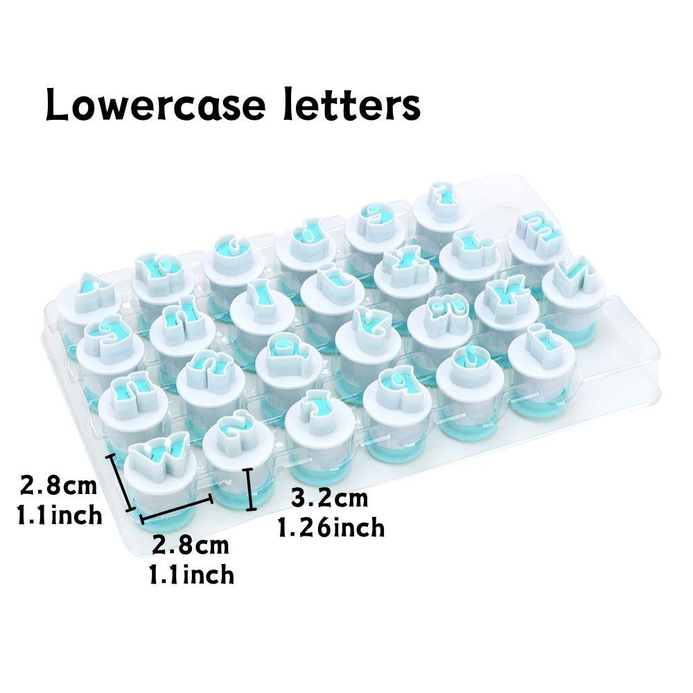 1 set 26 Letters Cake Spring Plastic Mold Capital/Lowercase Letters Biscuit Fondant Decorative Printing Die-cutting Baking YMY
1 set 26 Letters Cake Spring Plastic Mold Capital/Lowercase Letters Biscuit Fondant Decorative Printing Die-cutting Baking YMY